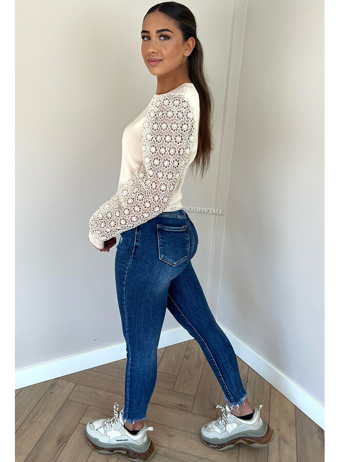 REDIAL - BLUE - PERFECT HIGH WAIST SKINNY JEANS - 7127