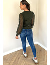 REDIAL - BLUE - PERFECT HIGH WAIST SKINNY JEANS - 7127