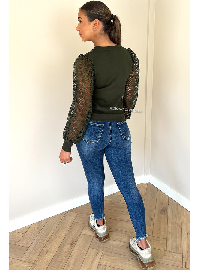 REDIAL - BLUE - PERFECT HIGH WAIST SKINNY JEANS - 7127