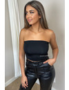 BLACK - 'BIBI' - BASIC BANDEAU TOP