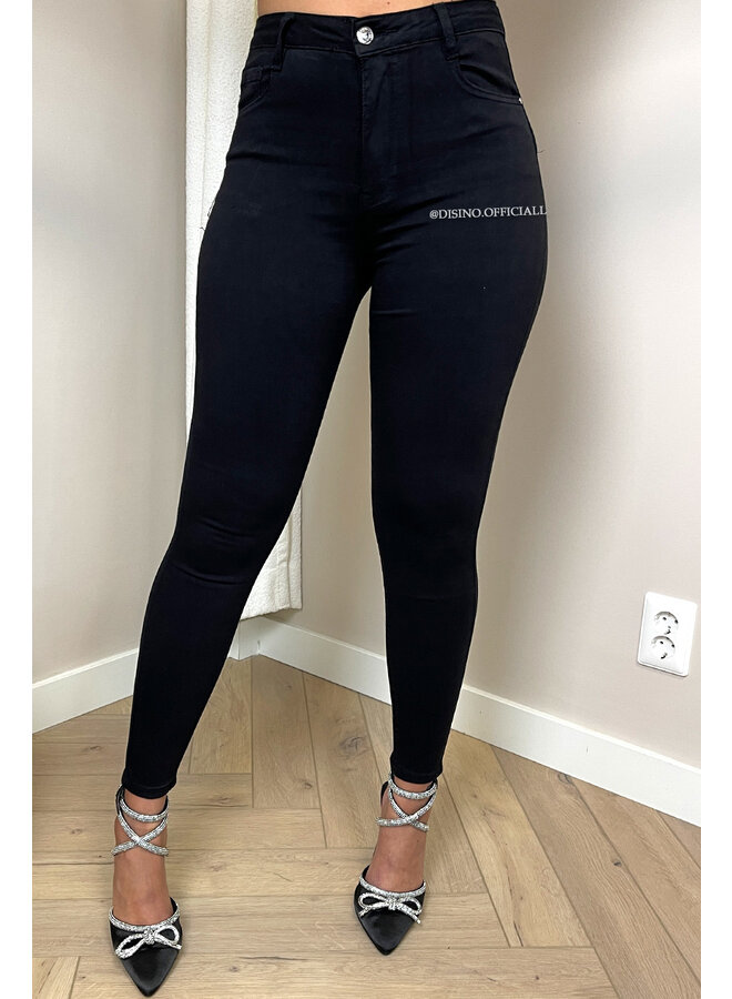 LAULIA - BLACK - EXTRA HIGH WAIST SKINNY JEANS PUSH UP - 357