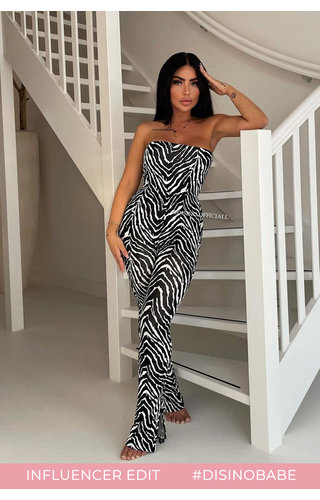 ZEBRA - 'AVENA' - PERFECT FIT STRAPLESS JUMPSUIT ZEBRA - 'AVENA' - PERFECT FIT STRAPLESS JUMPSUIT