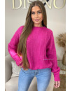 PINK - 'ALANA' - MOHAIR WOOL OVERSIZED KNIT