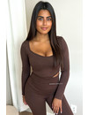 CHOCO - 'YARA' - LONG SLEEVE TWO PIECE SHAPEWEAR SET