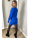 ROYAL BLUE - 'CARINA DRESS' - PREMIUM QUALITY KNIT SWEATER DRESS