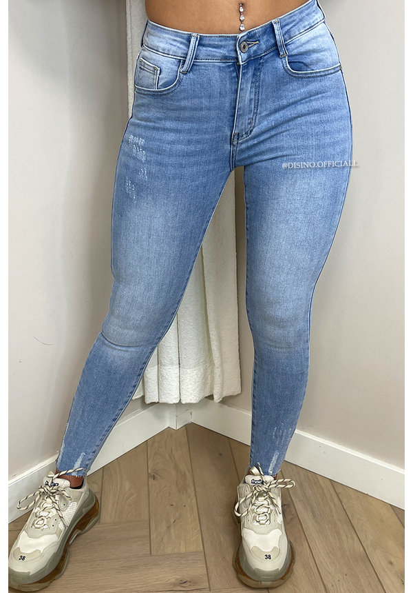 REDIAL - LIGHT BLUE - PERFECT HIGH WAIST SKINNY JEANS - 8238