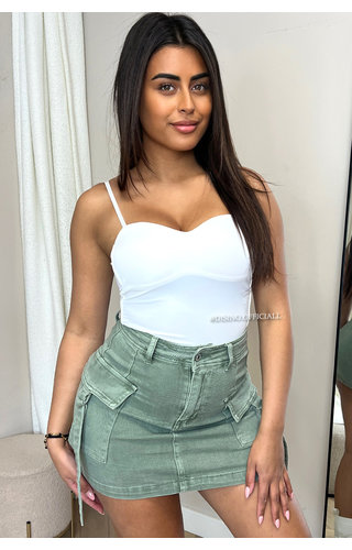 WHITE - 'STELLA' - SKIMMS INPIRED SEAMLESS TOP WHITE - 'STELLA' - SKIMMS INPIRED SEAMLESS TOP