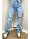 LIGHT BLUE - 'MIAMI' - EXTRA LONG SUPER STRETCH STRAIGHT LEG JEANS