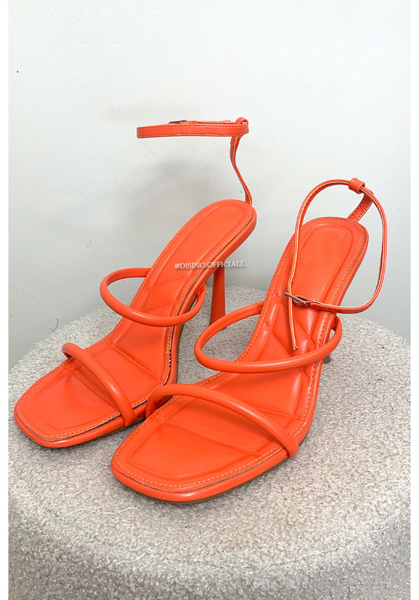 ORANGE - 'LOIS HEELS' - SOFT FEET-BED INSPIRED HEELS