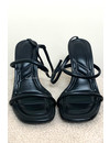 BLACK - 'LOIS HEELS' - SOFT FEET-BED INSPIRED HEELS