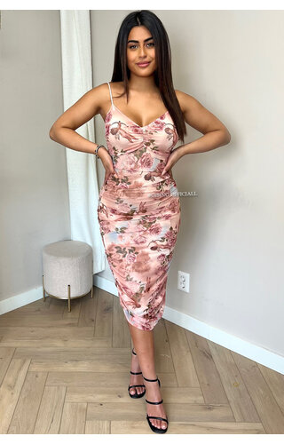 PEACH - 'EROS' - INSPIRED CUPIDO ANGEL MESH DRESS PEACH - 'EROS' - INSPIRED CUPIDO ANGEL MESH DRESS