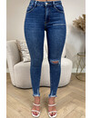 LAULIA - BLUE - EXTRA HIGH WAIST SKINNY JEANS  - 520