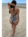 ZEBRA - 'ZERA' - ZEBRA PRINT STRAPLESS BIKINI