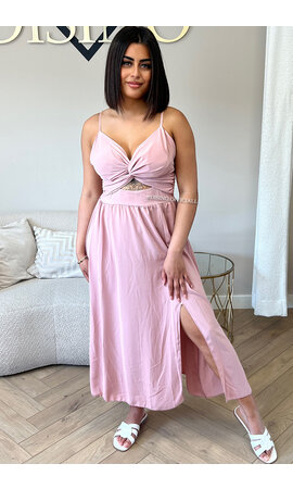 BLUSH - 'JASMINE DRESS' - SUMMER SPLIT MAXI DRESS