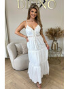 WHITE - 'BLISS' - PREMIUM QUALITY MAXI BRODERIE DRESS