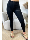 LAULIA - BLACK - SUPER STRETCH HIGH WAIST PUSH UP SKINNY JEANS - 077