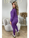 PURPLE - 'KAYLEE' - FASHIONABLE SOFT COMFY SET