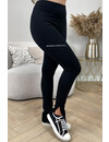 BLACK - 'CINDY' - HIGH WAIST PERFECT SPLIT LEGGING