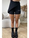 BLACK - 'ELISA' - CLASSY HIGH WAIST PANTALON SKORT