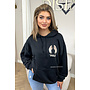 BLACK - 'ANGEL ON MY BACK HOODIE' - OVERSIZED COMFY HOODIE