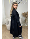 BLACK - 'AIMEE' - OVERSIZED MANTEL JACKET