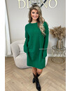 GREEN - 'CHRISTINE' - PREMIUM QUALITY OVERSIZED COMFY DRESS