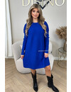 ROYAL BLUE - 'CHRISTINE' - PREMIUM QUALITY OVERSIZED COMFY DRESS
