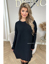 BLACK - 'CHRISTINE' - PREMIUM QUALITY OVERSIZED COMFY DRESS