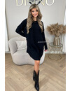 BLACK - 'CHRISTINE' - PREMIUM QUALITY OVERSIZED COMFY DRESS