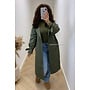 KHAKI GREEN - 'JALINA' - PREMIUM QUALITY TRENCH COAT