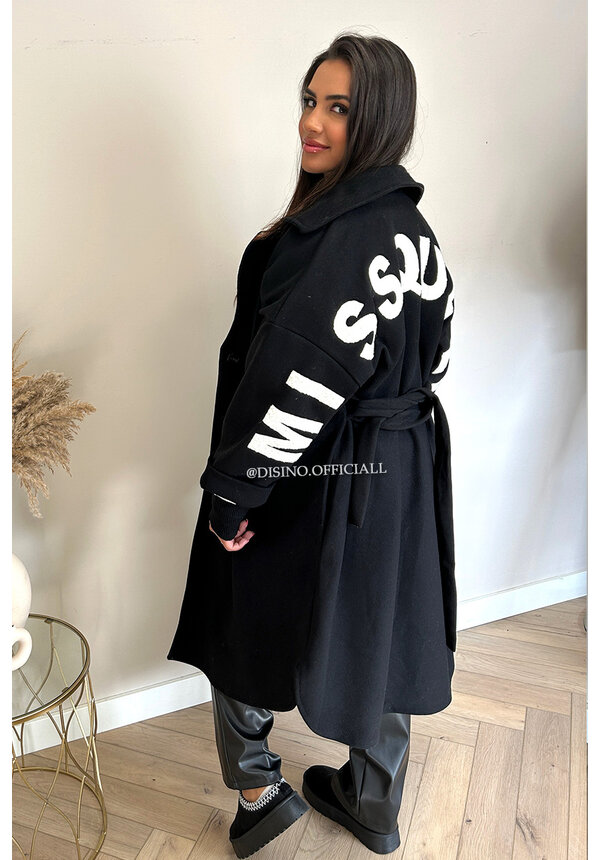 BLACK - 'KEAGAN' - INSPIRED TRENCH COAT