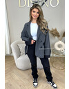 BLACK - 'ZENDAYA BLAZER' - PREMIUM QUALITY HALF DENIM HALF BLAZER JACKET