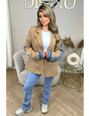 CAMEL - 'ZENDAYA BLAZER' - PREMIUM QUALITY HALF DENIM HALF BLAZER JACKET