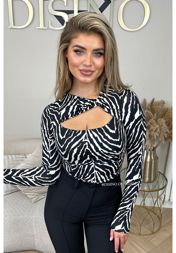 ZEBRA - 'MARLEY TOP' - TRAVEL QUALITY LONG SLEEVE TOP