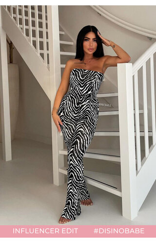 ZEBRA - 'AVENA' - PERFECT FIT STRAPLESS JUMPSUIT ZEBRA - 'AVENA' - PERFECT FIT STRAPLESS JUMPSUIT