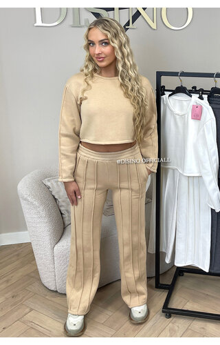 NUDE - 'KENDALL JOGGER SET' - PREMIUM QUALITY INSPIRED STRIPED JOGGER 