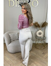 PINK - 'NORA' - SPARKLE ONE ARM ALL OVER SEQUIN TOP