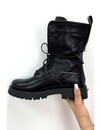 BLACK - 'BEAU' - PREMIUM QUALITY BIKER VETER BOOTS