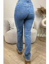 BLUE - 'BEVERLY' - EXTRA LONG SUPER STRETCH STRAIGHT LEG JEANS