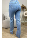 BLUE - 'CANADA' - EXTRA LONG SUPER STRETCH STRAIGHT LEG JEANS