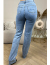 BLUE - 'CANADA' - EXTRA LONG SUPER STRETCH STRAIGHT LEG JEANS