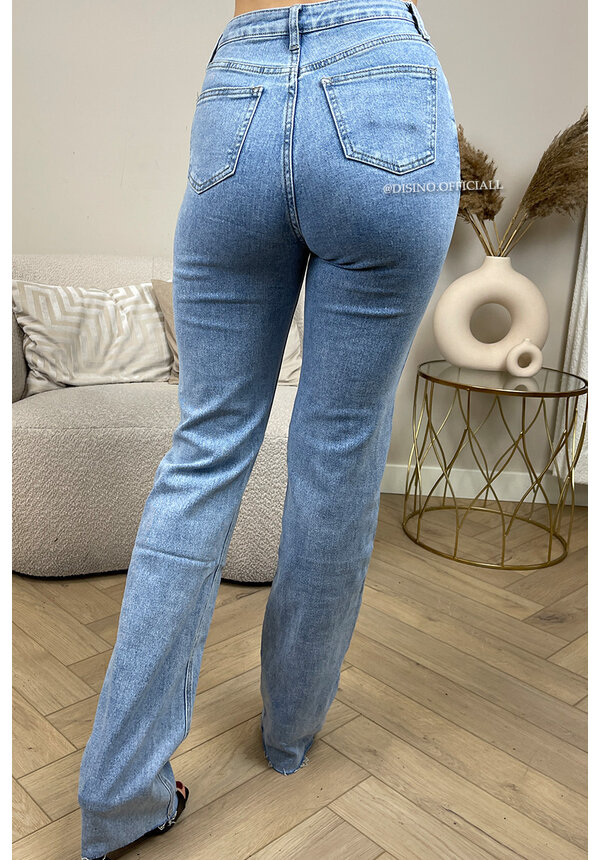 BLUE - 'CANADA' - EXTRA LONG SUPER STRETCH STRAIGHT LEG JEANS