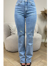 BLUE - 'CANADA' - EXTRA LONG SUPER STRETCH STRAIGHT LEG JEANS