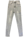 VS-MISS - LIGHT GREY - SUPER STRETCH HIGH WAIST SKINNY JEANS  - 8109