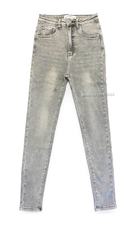 VS-MISS - LIGHT GREY - SUPER STRETCH HIGH WAIST SKINNY JEANS  - 8109