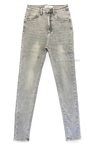 VS-MISS - LIGHT GREY - SUPER STRETCH HIGH WAIST SKINNY JEANS  - 8109 