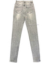 VS-MISS - LIGHT GREY - SUPER STRETCH HIGH WAIST SKINNY JEANS  - 8109