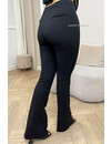 BLACK - 'NORAH PANTALON' - PERFECT EXTRA HIGH WAIST FLARED PANTS