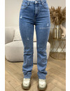 BLUE - 'OHIO' - EXTRA LONG SUPER STRETCH STRAIGHT LEG JEANS