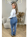 BLUE - 'OHIO' - EXTRA LONG SUPER STRETCH STRAIGHT LEG JEANS